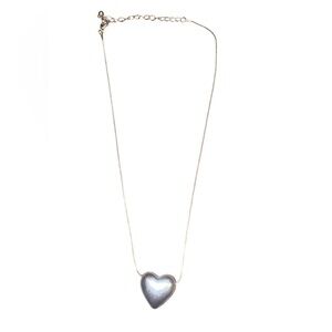 Silver Heart Pendant Necklace